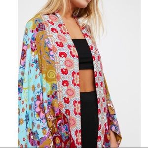 Little Wing Mixed Print Kimono